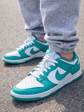 Nike Dunk Low Teal White DV0833-101 Men’s 9.5 Sneakers